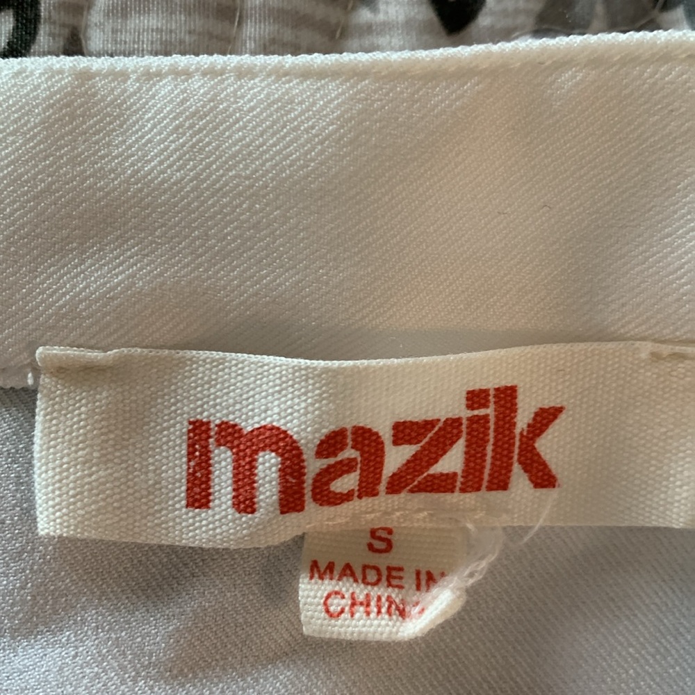 Mazik midi two tier blue & white dress size small - Picture 9 of 11